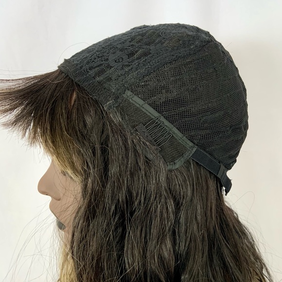 “Put On & Go” Curling/Flat Iron Safe Wig with Bangs fir Daily Wear or Events - Picture 8 of 10